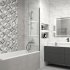 Плитка настенная Mersey Calacatta 20x40 см 1.2 м² матовая цвет серый