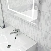 Плитка настенная Mersey Hexo 20x40 см 1.2 м² матовая цвет серый