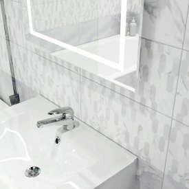 Плитка настенная Mersey Hexo 20x40 см 1.2 м² матовая цвет серый