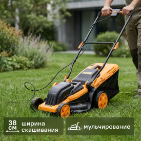 Газонокосилка электрическая Deko DKLM1800 1800 Вт 38 см