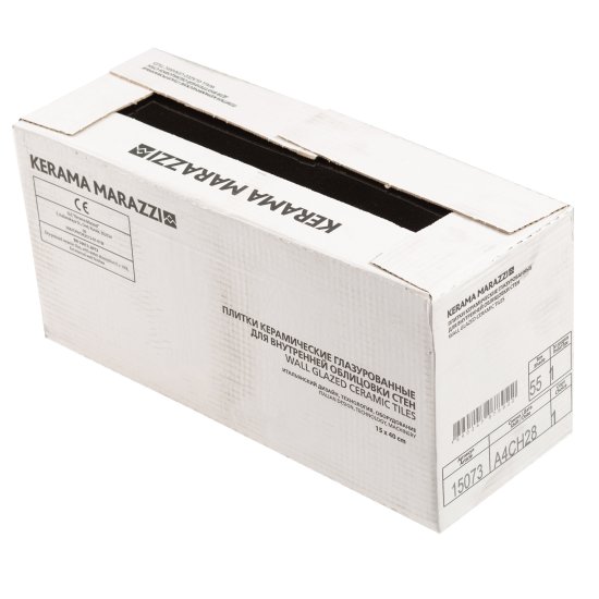 Плитка облицовочная Kerama Marazzi Вилланелла черная 400x150x8 мм (22 шт.=1,32 кв.м)