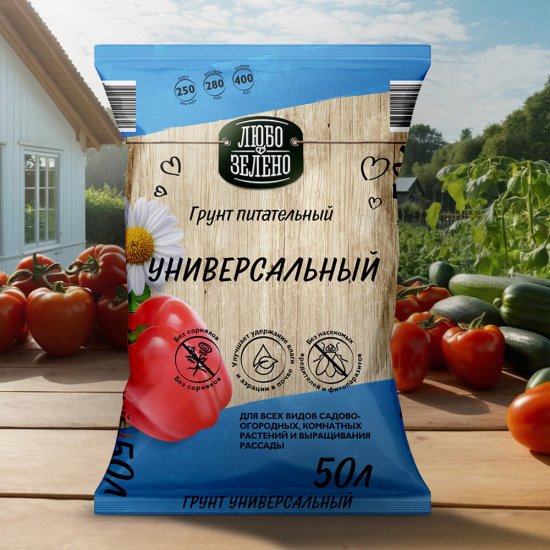 Почвогрунт Любо-Зелено универсальный 50 л