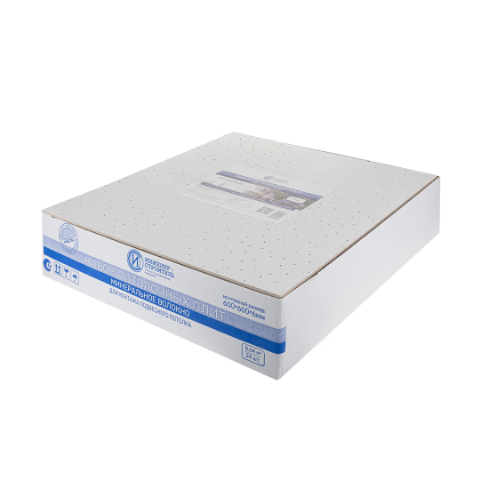 Набор потолочных плит Инженер-Строитель 6 мм 600x600 мм цвет белый 24 шт. (8.64 м²)