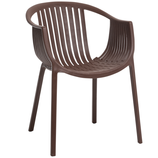 Кресло Vernaccia 64x54x76 см пластик цвет коричневый