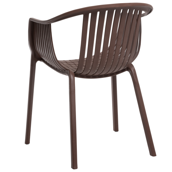 Кресло Vernaccia 64x54x76 см пластик цвет коричневый