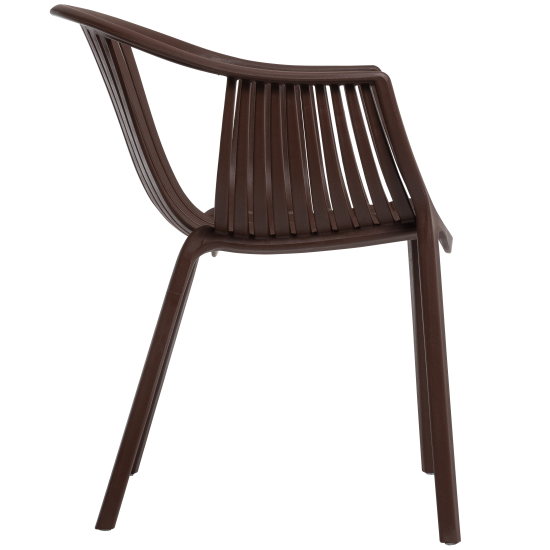 Кресло Vernaccia 64x54x76 см пластик цвет коричневый