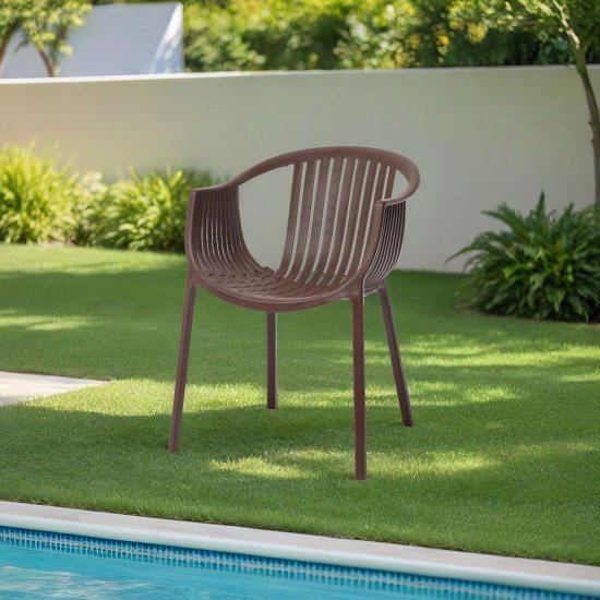 Кресло Vernaccia 64x54x76 см пластик цвет коричневый