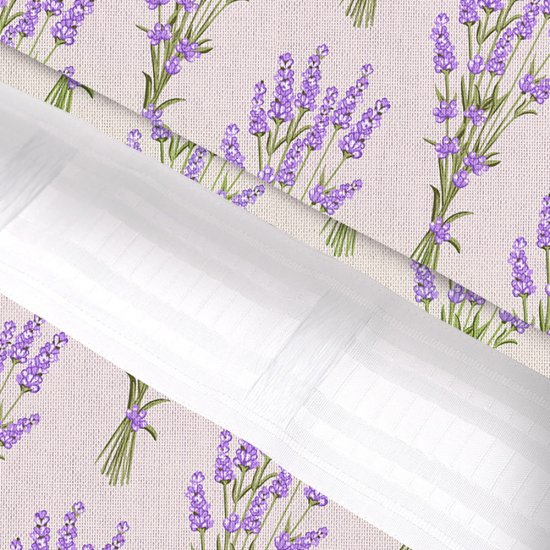 Штора рогожка букет лаванды 145х260 см Василиса Kitchen Line (ТТ-00293725)
