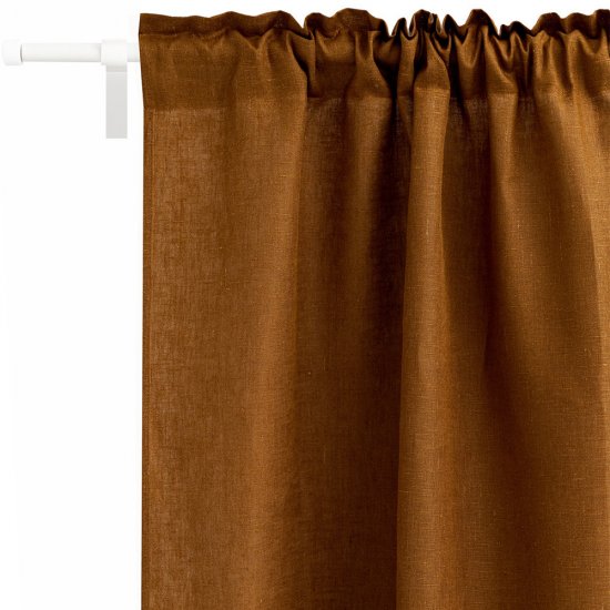Штора лен бронза 145х300 см Rusby Лен (ТТ-00259514)