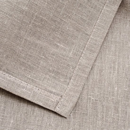 Штора лен бежевая 145х300 см Rusby Лен (ТТ-00259497)