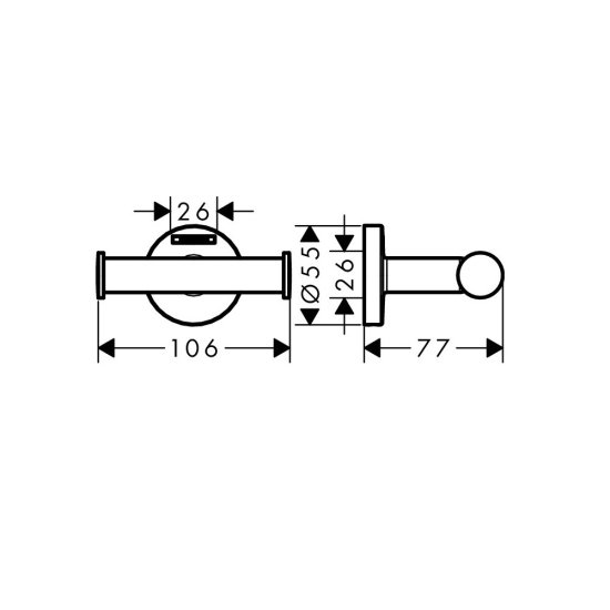 Душевая система Hansgrohe с верхним душем с лейкой с термостатом хром (HGSETP01)