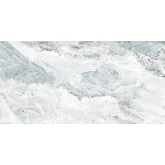 Керамогранит Delacora Waterfall бело-голубой матовый 1200х600х9,5 мм (2 шт.=1,44 кв.м)