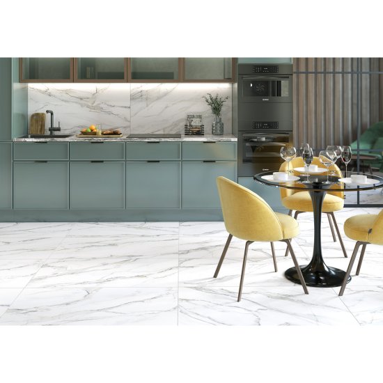 Керамогранит Delacora Omega бело-серый матовый 1200х600х9,5 мм (2 шт.=1,44 кв.м)