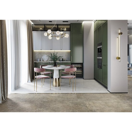 Керамогранит Delacora Corten светло-серый матовый 1200х600х9,5 мм (2 шт.=1,44 кв.м)