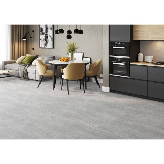 Керамогранит Delacora Dixon светло-серый матовый 1200х600х9,5 мм (2 шт.=1,44 кв.м)