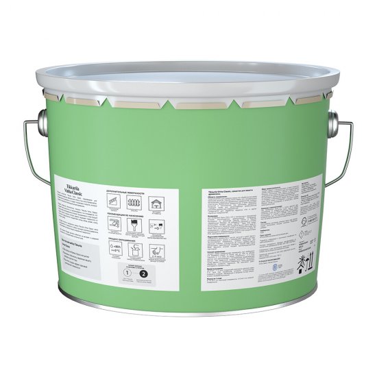 Антисептик Tikkurila/Tikkivala Vinha Classic кроющий декоративный для дерева белый база VVA 9 л