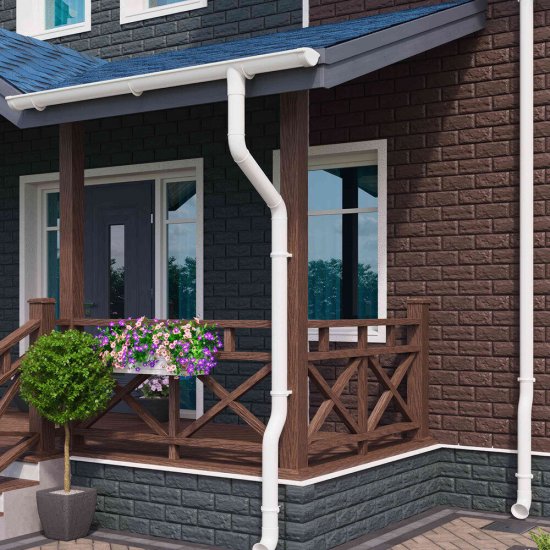 Панель фасадная Альта-Профиль Фагот Эко 1020х430 мм графит