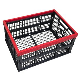 Ящик для хранения Инструм-Агро 40 л пластиковый складной черный