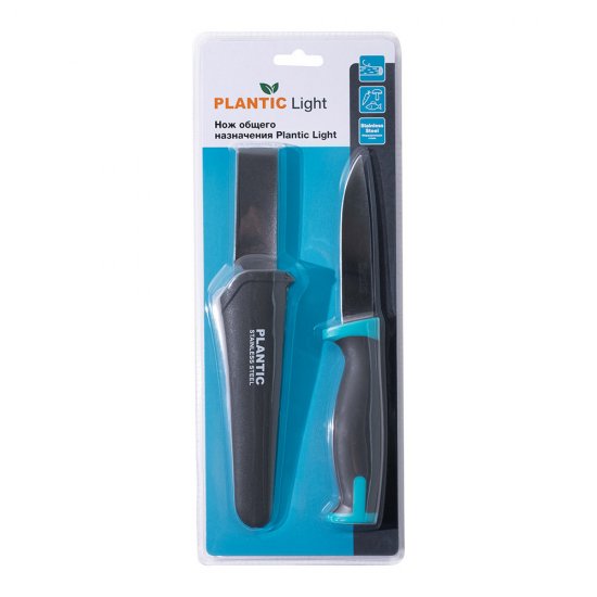 Нож Plantic Light (27465-01) обрезиненная рукоятка лезвие 100 мм