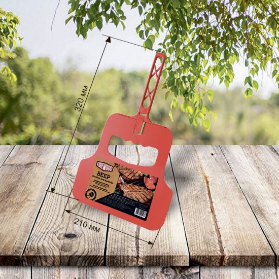 Веер для мангала Firewood с вырубкой 210х320 мм