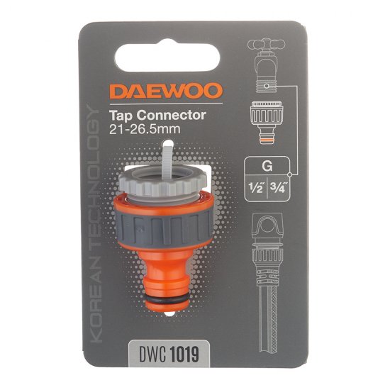 Адаптер 1/2х3/4 для крана Daewoo пластиковый (DWC 1019)