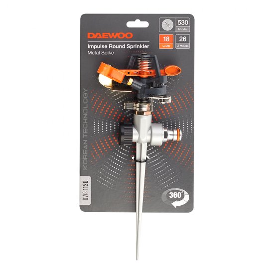 Дождеватель Daewoo металлический импульсный 1 режим (DWS 1120)