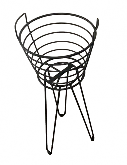 Подставка напольная для цветов Лофт 30x30x80 см металл черный