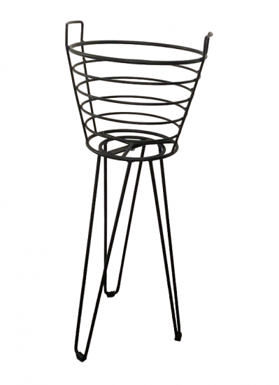 Подставка напольная для цветов Лофт 30x30x80 см металл черный