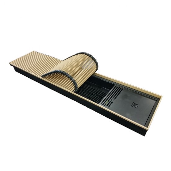 Конвектор внутрипольный Gekon Eco с 1 теплообменником 900х230х80 мм боковое подключение