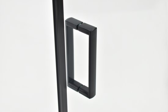 Душевая ширма Apart Black Метакам квадратная 80x80x185см цвет профиля черный раздвижная стекло 4мм прозрачное