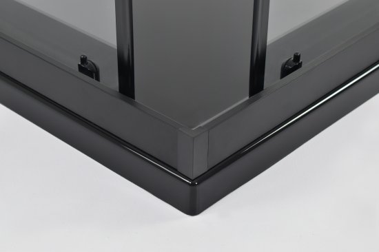 Душевая ширма Apart Black Метакам квадратная 80x80x185см цвет профиля черный раздвижная стекло 4мм прозрачное