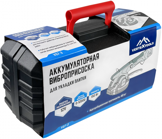 Присоска аккумуляторная для укладки плитки Vertextools 17-12-2