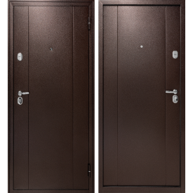 Дверь входная металлическая Форпост 74 95x205 см правая антик коричневый