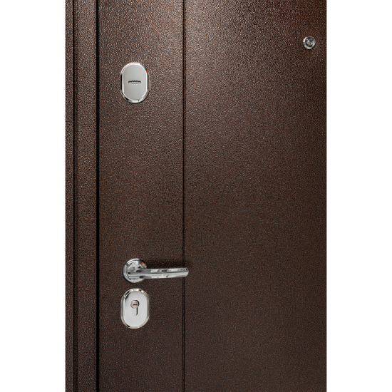 Дверь входная металлическая Форпост 74 95x205 см правая антик коричневый