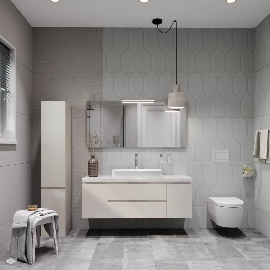 Керамогранит Lavelly Granite Liner серый матовый 1200х600х9 мм (2 шт.=1,44 кв.м)