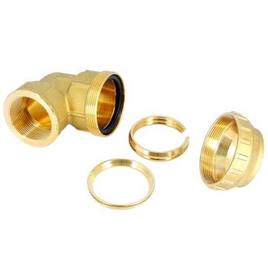 Угол ПНД Tiemme компрессионный переходной 20х1/2 ВР(г) латунь