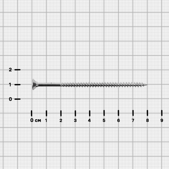 Саморезы универсальные Standers оцинкованные 4x80 8 шт.