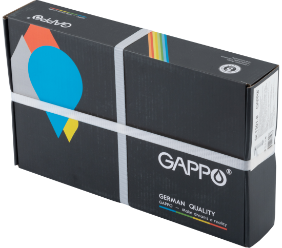 Смеситель для раковины Gappo Eder GL1301-8 однорычажный цвет белый хром