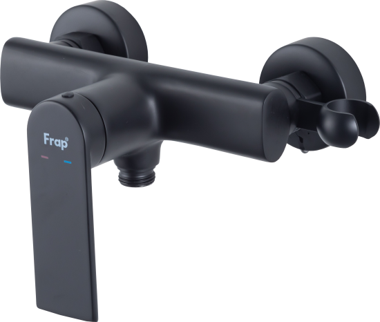 Гигиенический душ Frap Arne F20204-6, набор со смесителем, цвет черный матовый