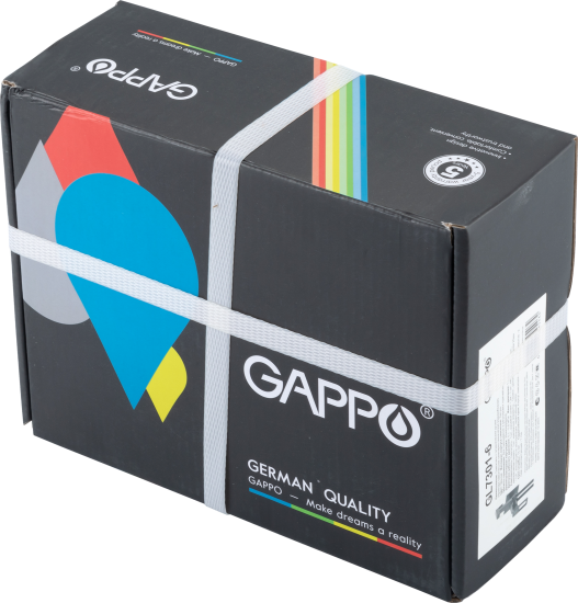 Гигиенический душ Gappo Eder GL7301-6, набор со смесителем, цвет черный матовый