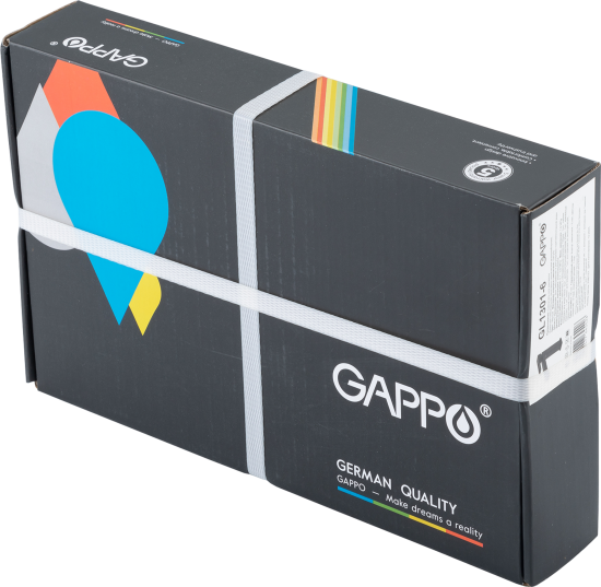 Смеситель для раковины Gappo Eder GL1301-6 однорычажный цвет черный матовый