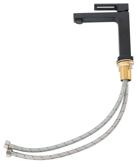 Смеситель для раковины Gappo Eder GL1301-6 однорычажный цвет черный матовый