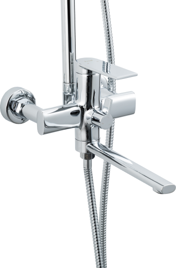 Душевая система Frap Arne F24204 со смесителем 3 режима цвет хром