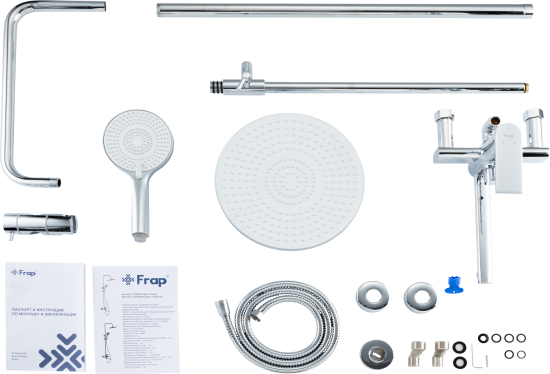 Душевая система Frap Arne F24204 со смесителем 3 режима цвет хром