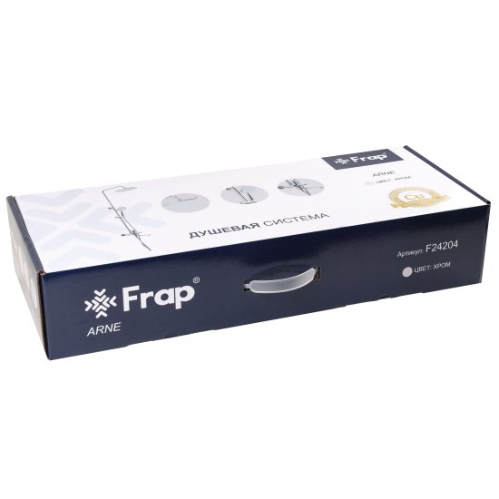 Душевая система Frap Arne F24204 со смесителем 3 режима цвет хром