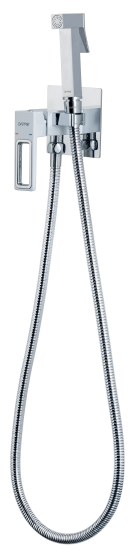 Гигиенический душ Gappo Eder GL7301-8, набор со смесителем, цвет белый хром