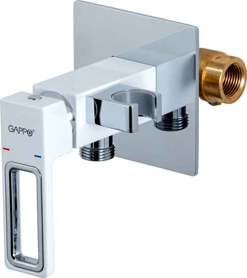 Гигиенический душ Gappo Eder GL7301-8, набор со смесителем, цвет белый хром