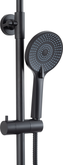 Душевая система Frap Arne F24204-6 со смесителем 3 режима цвет черный матовый