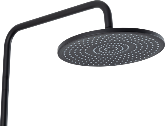 Душевая система Frap Arne F24204-6 со смесителем 3 режима цвет черный матовый