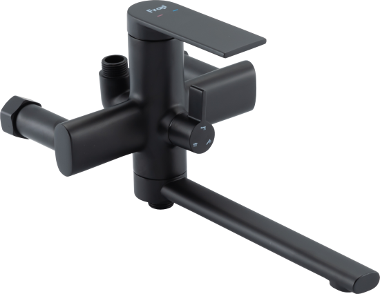 Душевая система Frap Arne F24204-6 со смесителем 3 режима цвет черный матовый